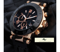 HK251 GUESS COLLECİTON ROSE GOLD SİYAH PVD METAL KORDON